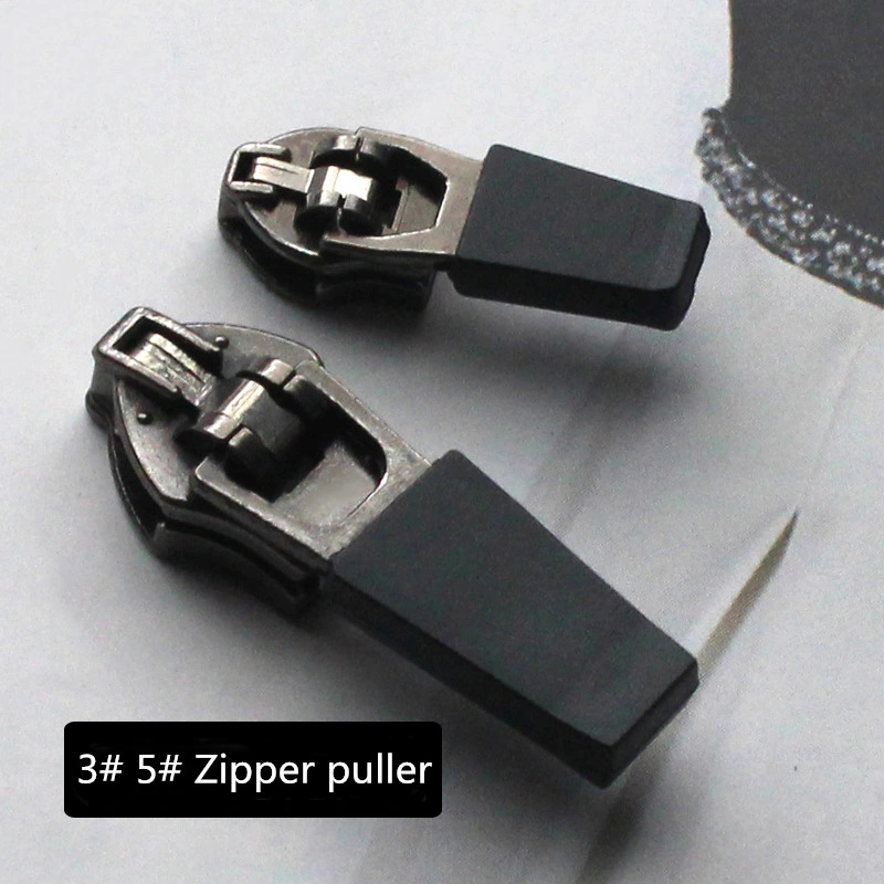 3# 5# Metallmaterial Kunststoffgriff mit Schloss rutschfest Nylon Zipper Puller Slider für Kleidung Hosen Reißverschluss Zubehör