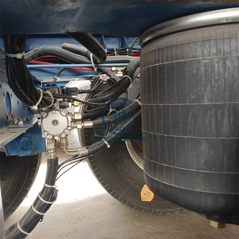 Essieu personnalisable garantie d'un an à l'usine Vente de suspension à ressorts à quatre essieux Remorque pour réservoir de liquide comestible 47 m3
