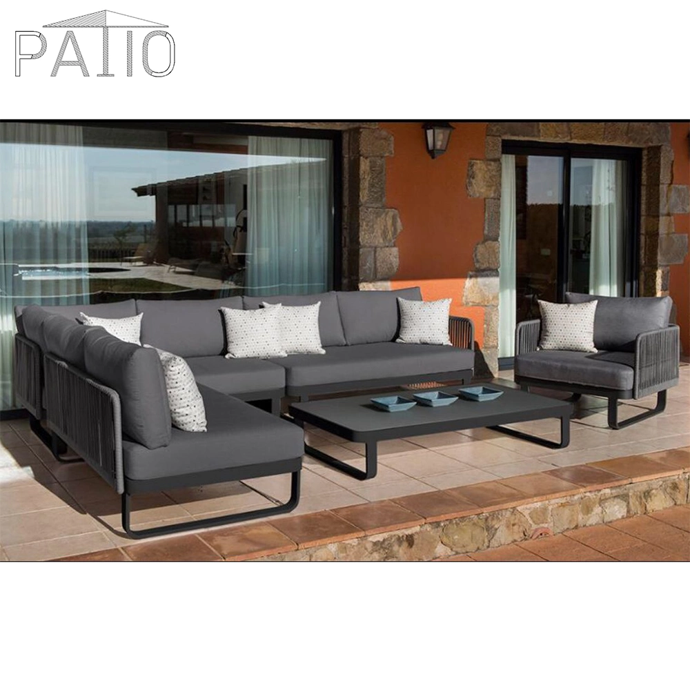 Outdoor Gartenmöbel Wasserdichte Sonnenschirm Yard Seil Home Sofa-Set