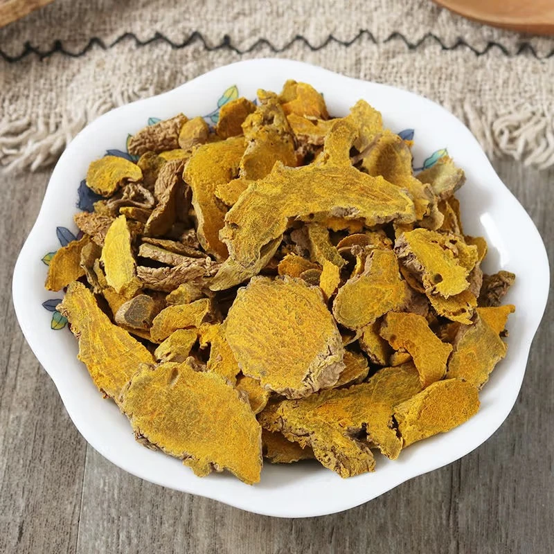 Vente à chaud médecine de fines herbes Turmérique Curcuma naturel séché tranches de Longa Jiang Huang