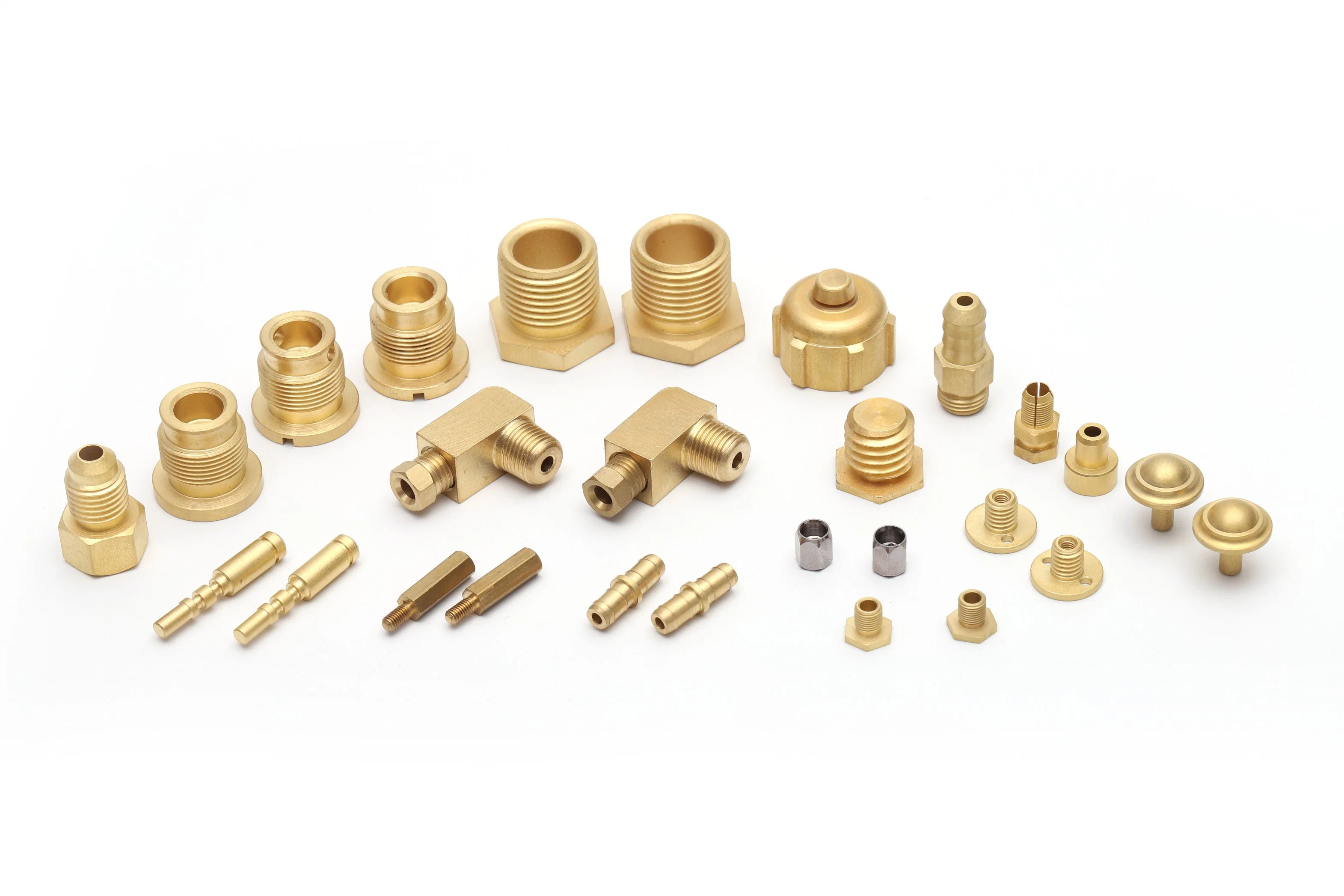 Precise Machining Parts CNC Threading Part Brass CNC Connection Piece Stainless Steel Machining Parts