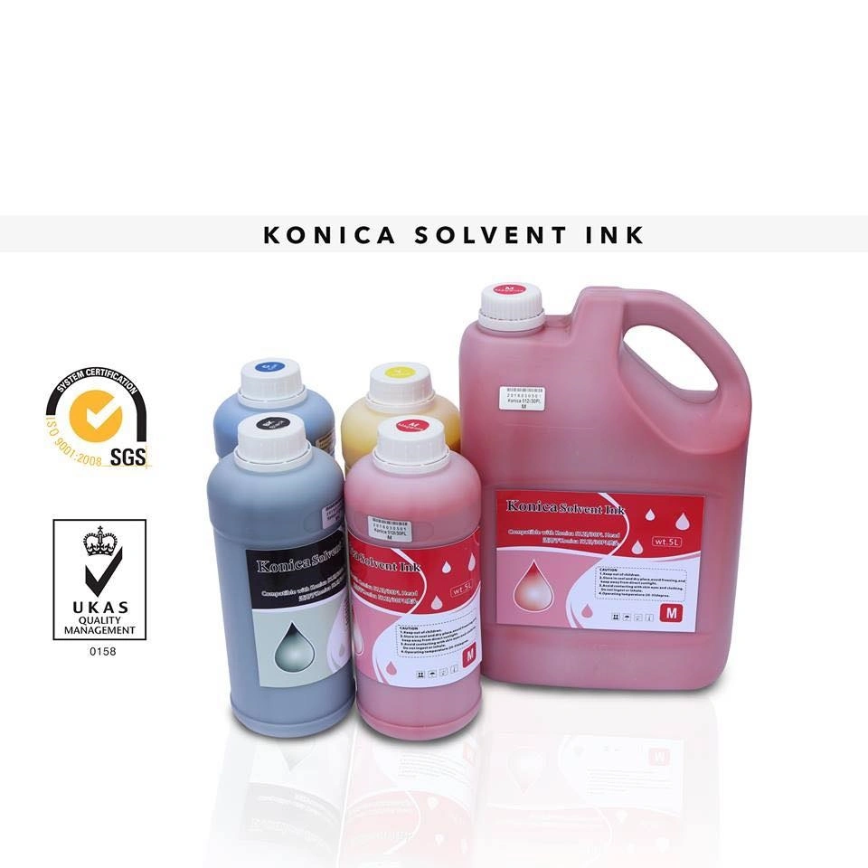 Чернила Km512I Km1024I Konica Solvent Ink для печатающей головки Km512ilnb-30