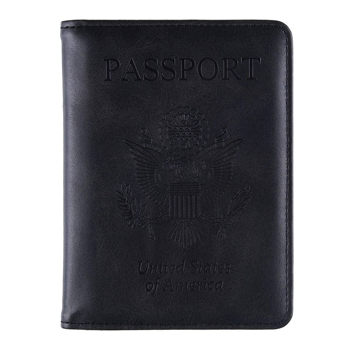 PU Leather Passport Cover Holder Card Case Travel Wallet with Card Case Ticket Slot RFID Blocking Passport Holder