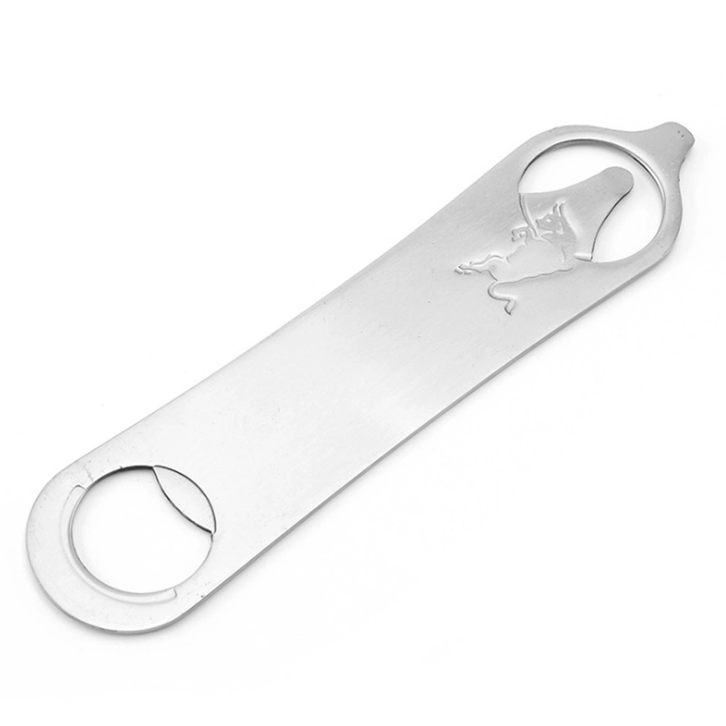 Custom Sublimation Stainless Steel Opener Bar Blade Customized Black Brand Blank Flat Beer Bottle Opener for Bar