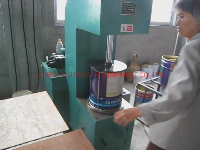 Hydraulic Beading Machine Conical Pail 20L Diameter 272mm Tin Can Body Maker Tin Can Making Machine