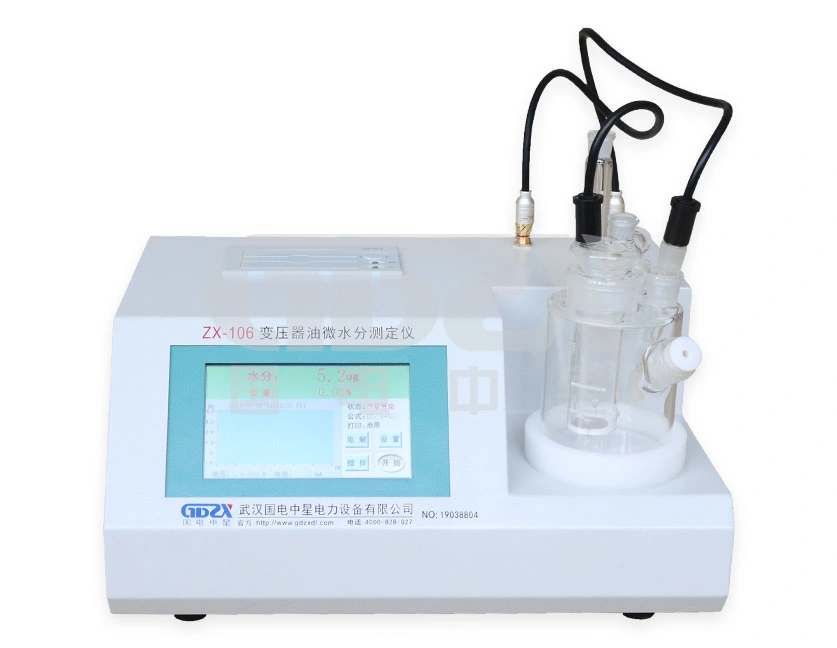 Testeur automatique de trace d'humidité de l'huile de transformateur avec alarme d'auto-inspection de court-circuit.