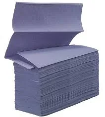 Ulive 250 Sheets Premium Disposable 1ply Mixed Wood Blue N-Fold Towel