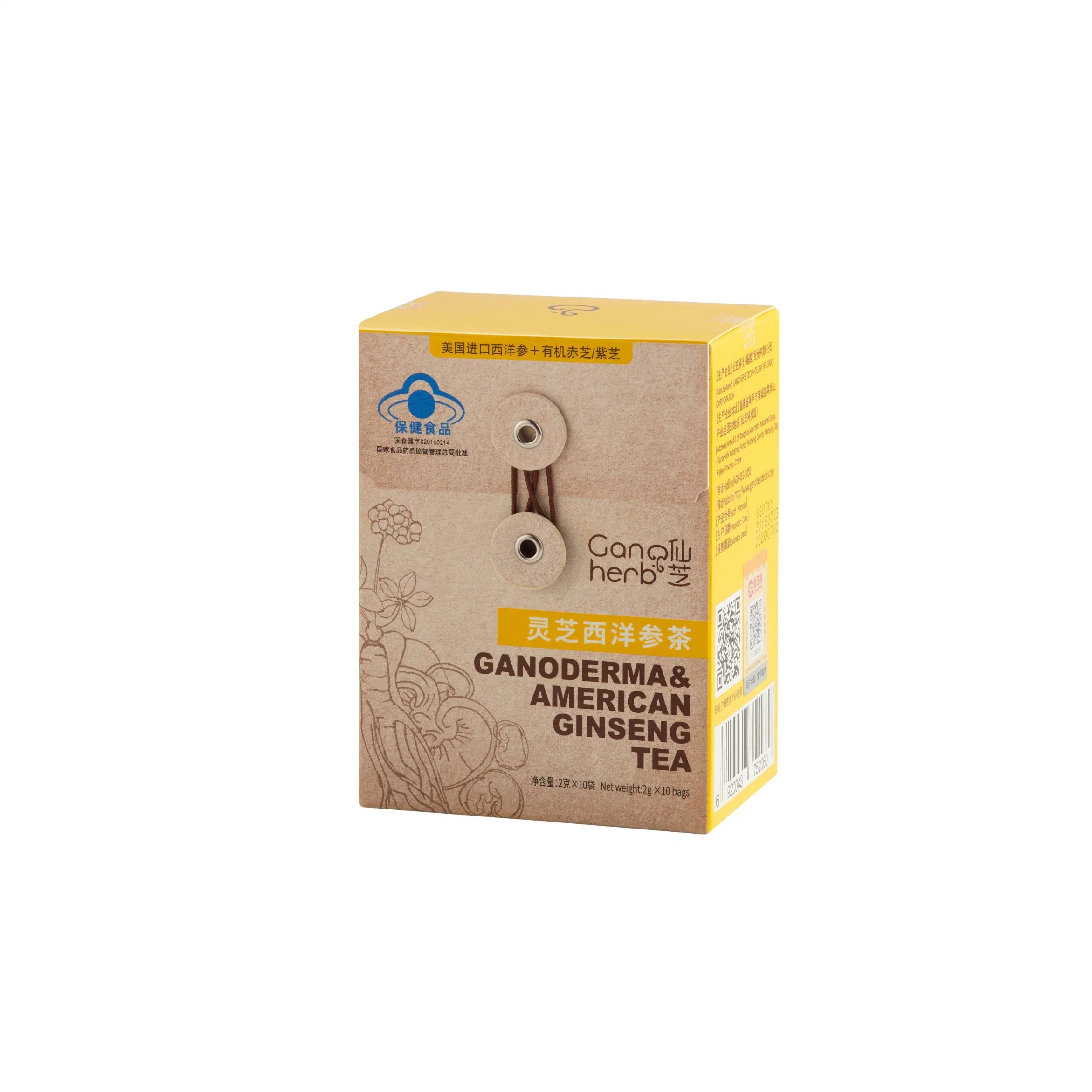 Vente chaude Ganoderma American Ginseng thé pour l'immunité Boost