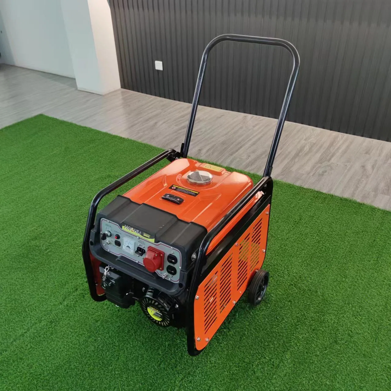 Power Value 110V 220V 2kw 3kw 4kw 5kw 6kw 7kw Portable Gasoline Generator with Wheels