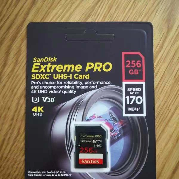 Extreme Memory Card 256 GB 32 GB en tarjeta SD de 64GB 128 GB V30 U3 clase10 de alta velocidad de 170m/s de la cámara