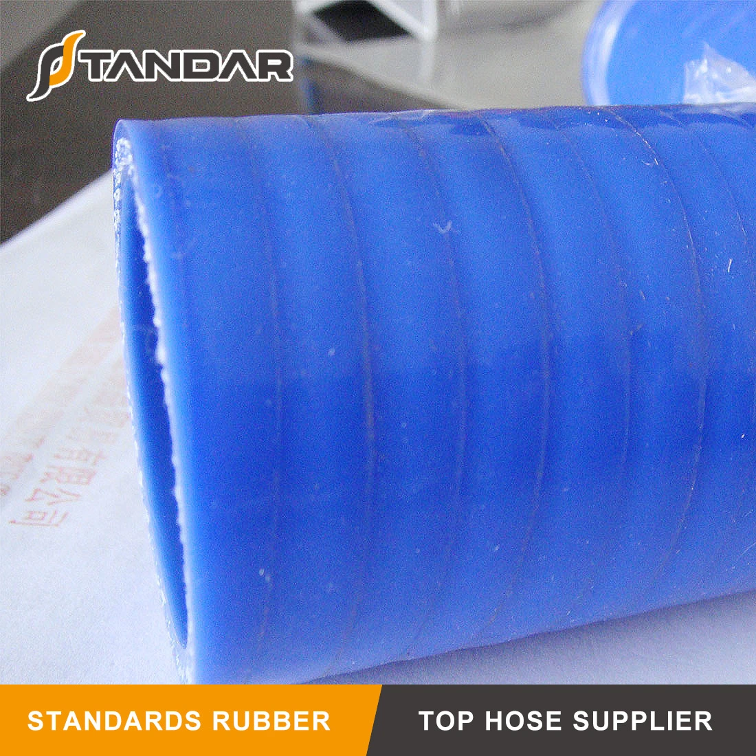 Blue Abrasion Resistant Meter Straight Rubber Silicone Hose