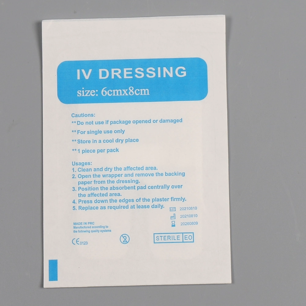 Einweg-medizinische nicht gewebte atmungsaktive Infusionsschlauch Fixed IV Dressing Klebstoff Band