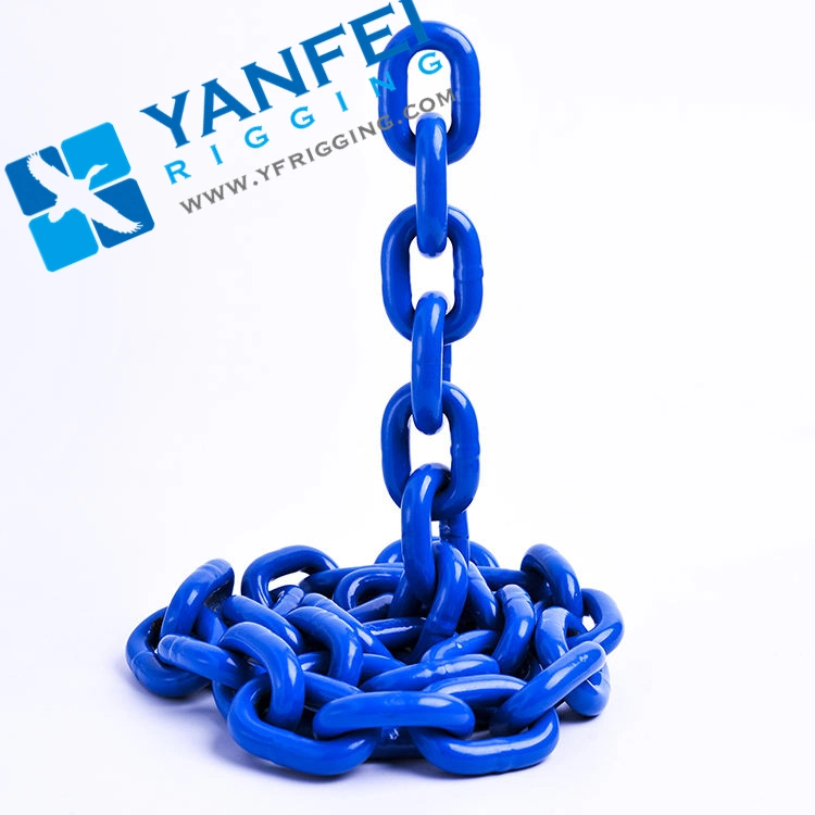 Factory Black/Blue Finished Grade 80/100 En818-2 Alloy Steel Lifting Chain G80 Chain