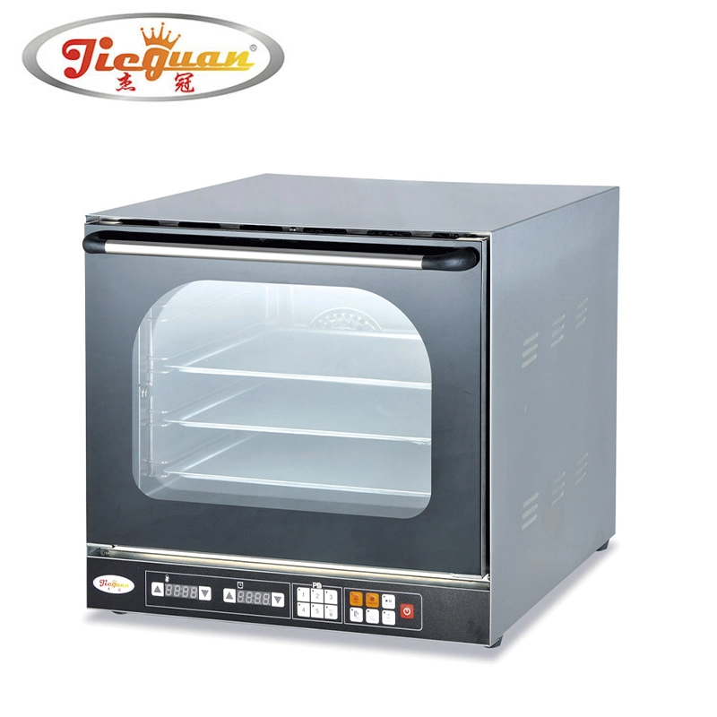 Großhandel elektrische CE 48L Counter Top Heißluft Zirkulation Funktion 4 Tabletts Trocknen Kuchen Backen Backbrot Pizza Toaster Perspektive Konvektion Backofen