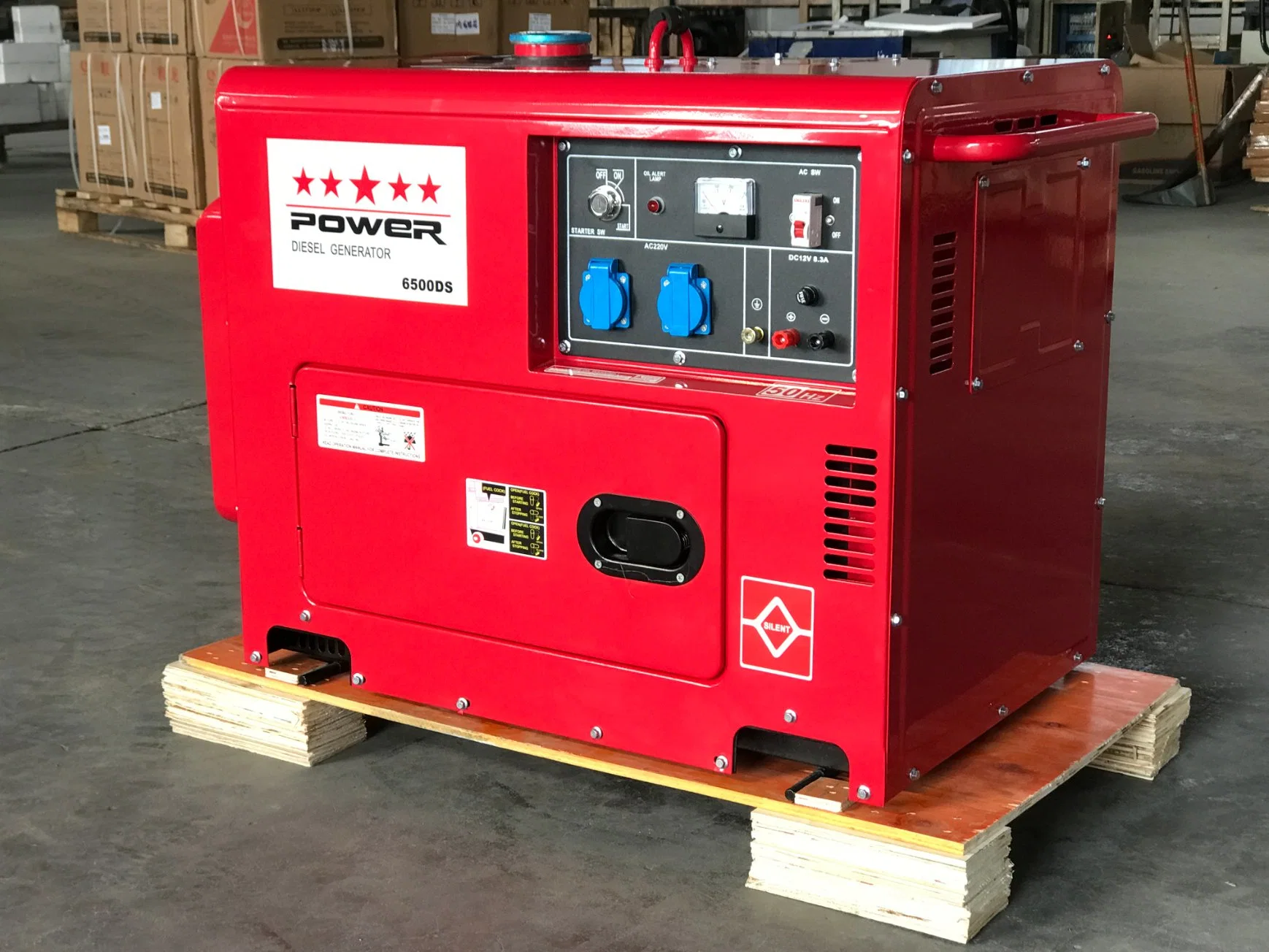 Hot Sale 5kw 6kw 7kw Three Phase Silent Diesel Generator From China