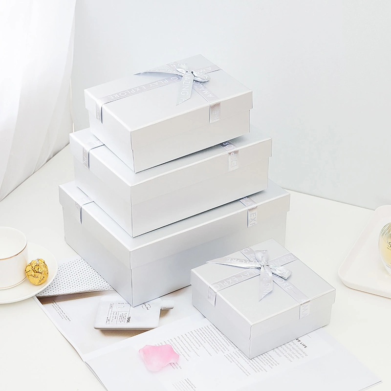 Großhandel Phantasie Luxus Maßgeschneiderte Hochzeit Süßigkeiten Verpackung Custom New Gift Papier-Box Schokolade Paket mit Band Schließung Papierbeutel und Feld