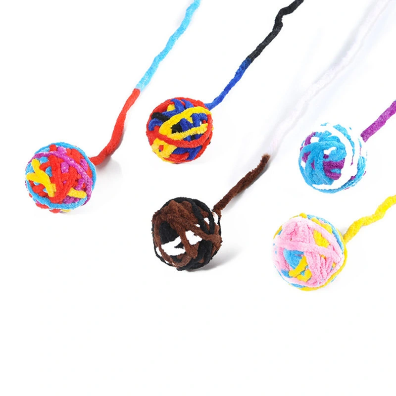 Eco Friendly Colorful Dog Chew Cat Toy Ball