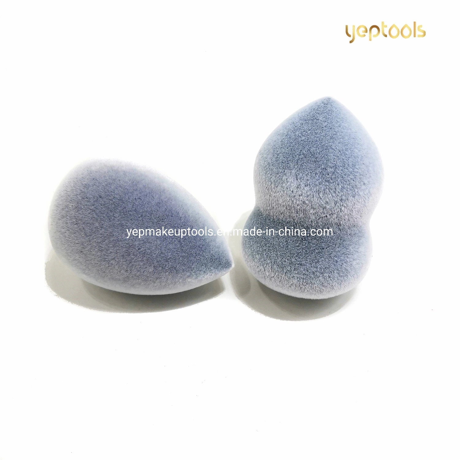 Original Quality Grey Microfiber Velvet Flocking Beauty Blending Makeup Blender Cosmetic Foundation Sponge Powder Puff