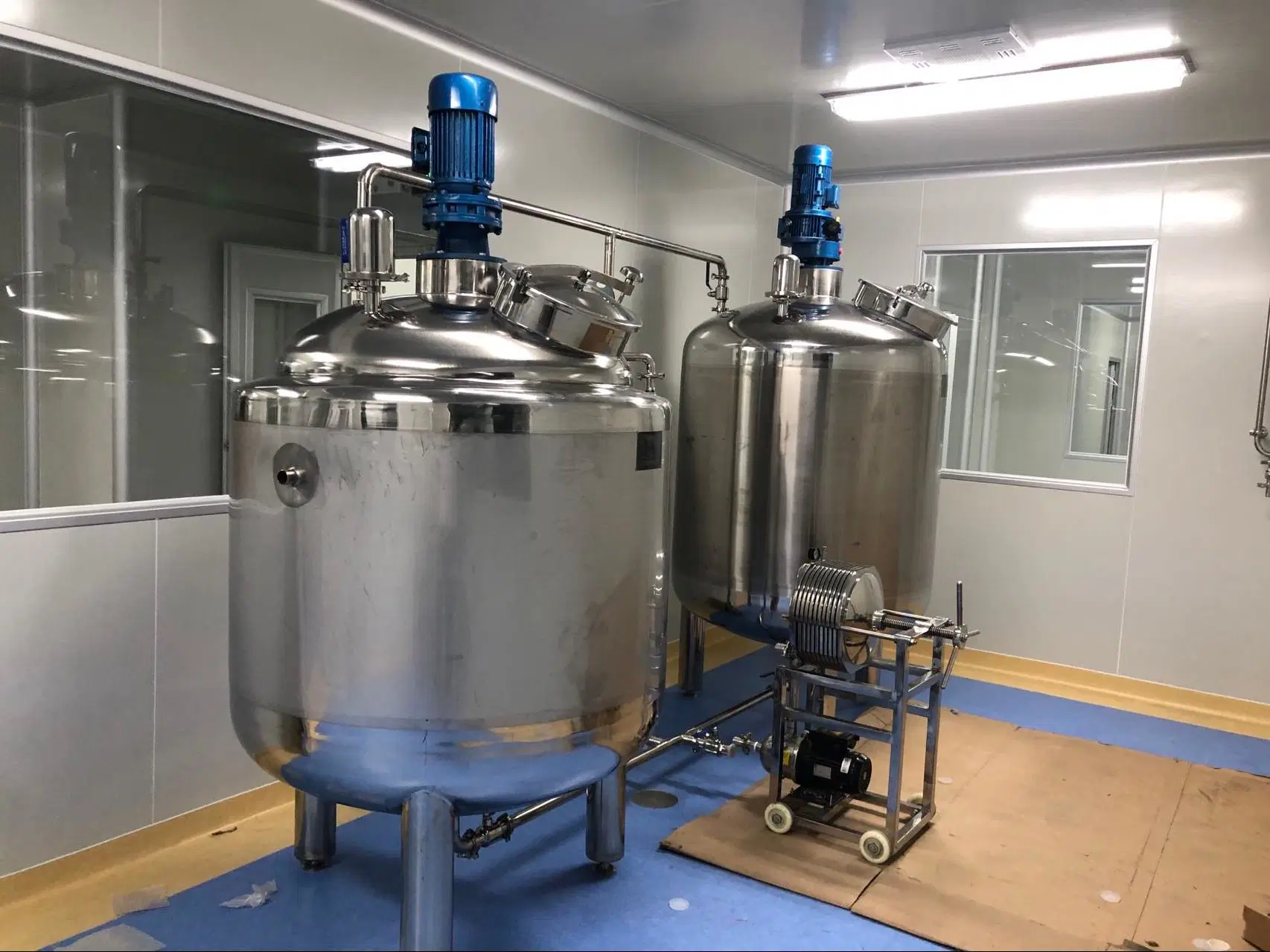 500L EQUIPO DE Reacción Química Cosmética Reactor hervidor de agua