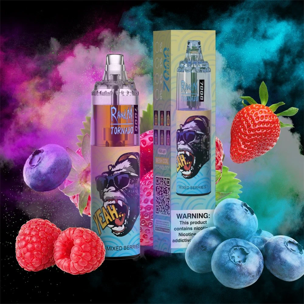 Одноразовые одноразовые катушки Vape Mesh Randm Paradise 7000 puffs Electronic Сигарета 2% 5%