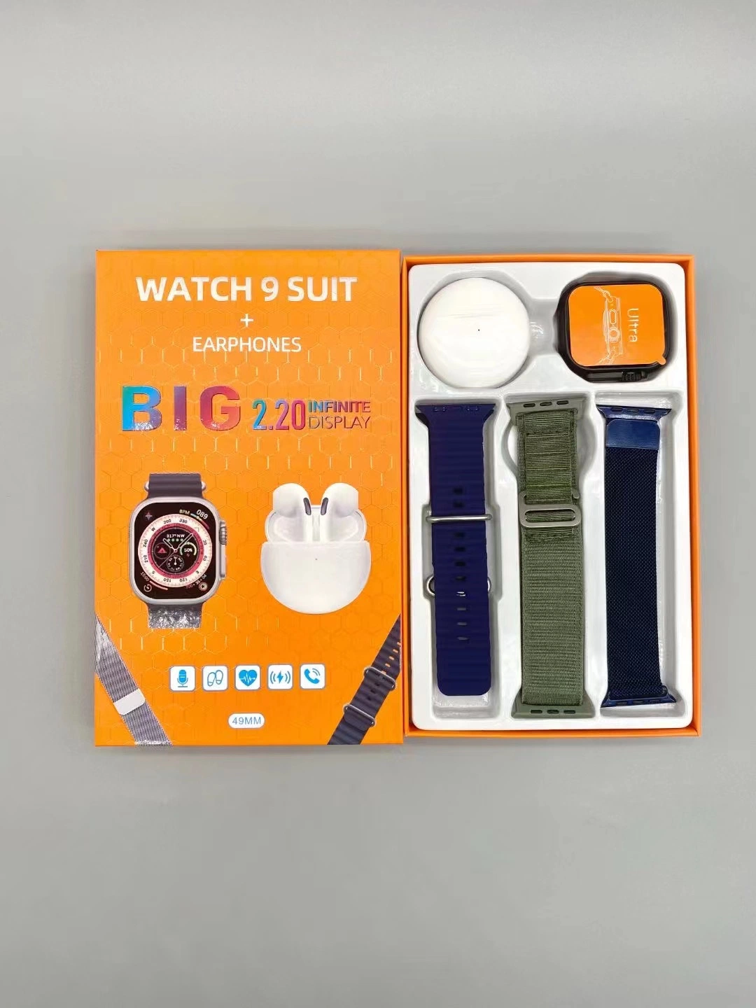 Sehen Sie sich 9 Smartwatch Series 49mm 2,0 Zoll HD Screen Wearpro an Smart Watch