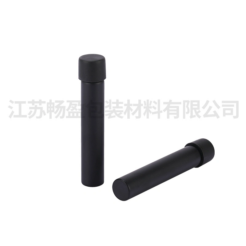 Custom Smooth Matte Black White Child Resistant Glass Tubes for Cigar Packaging