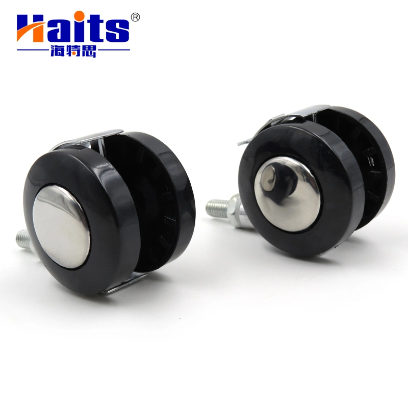 High quality/High cost performance  Pin Style Locking PP Caster Wheels with Brake Caster Wheel for Office Chair Mini Castor Wheels