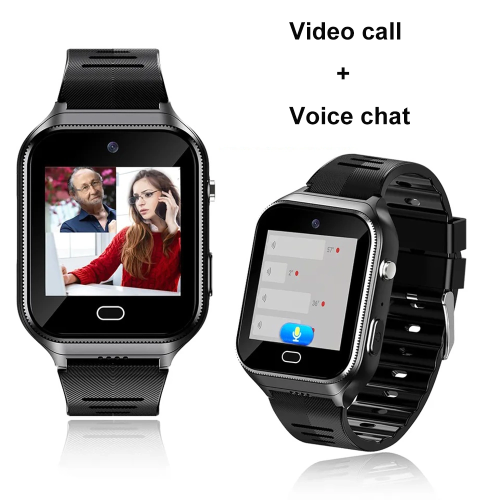 High quality Android 8.1 4G waterproof IP67 senior healthcare GPS Watch tracker phone with video call fall down alert D45T