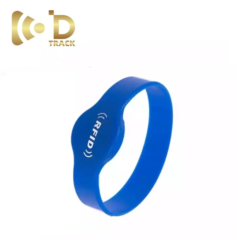 Logo Printing Programmable Wristbands RFID Silicone RFID Bracelet 13.56MHz NFC ISO14443A for Festival Access Control Resuable Silicon RFID Wristband