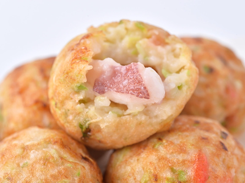 Japanisch Fried Seafood Takoyaki Frozen Octopus Ball OEM ODM Low Preis