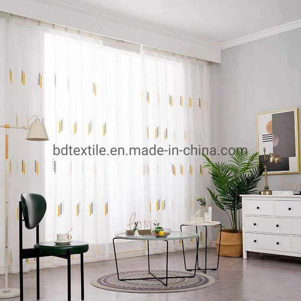 El bordado de encaje francés puro lujo extravagante bordado tela cortina pura