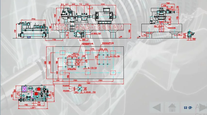 750kw-1500kw Single Layer Back Pressure Steam Turbine