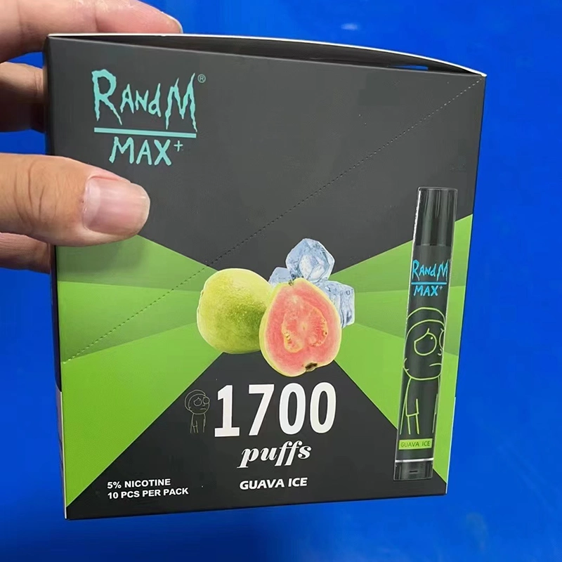 Fumot original Randm Max 1700 Puffs descartáveis cigarro eletrônico com Caneta de papel para controlo do fluxo de ar