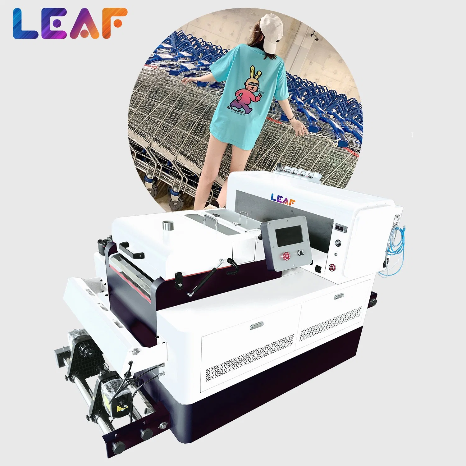 LEAF Dtf printer A3 digital Textile printing All in one machine for T shirt printing