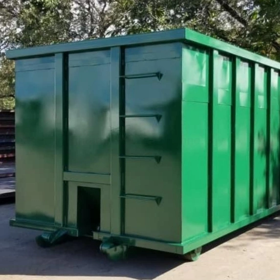 Standard Duty Rechteck Stil Outdoor Mobile Schrott Metall Müllcontainer