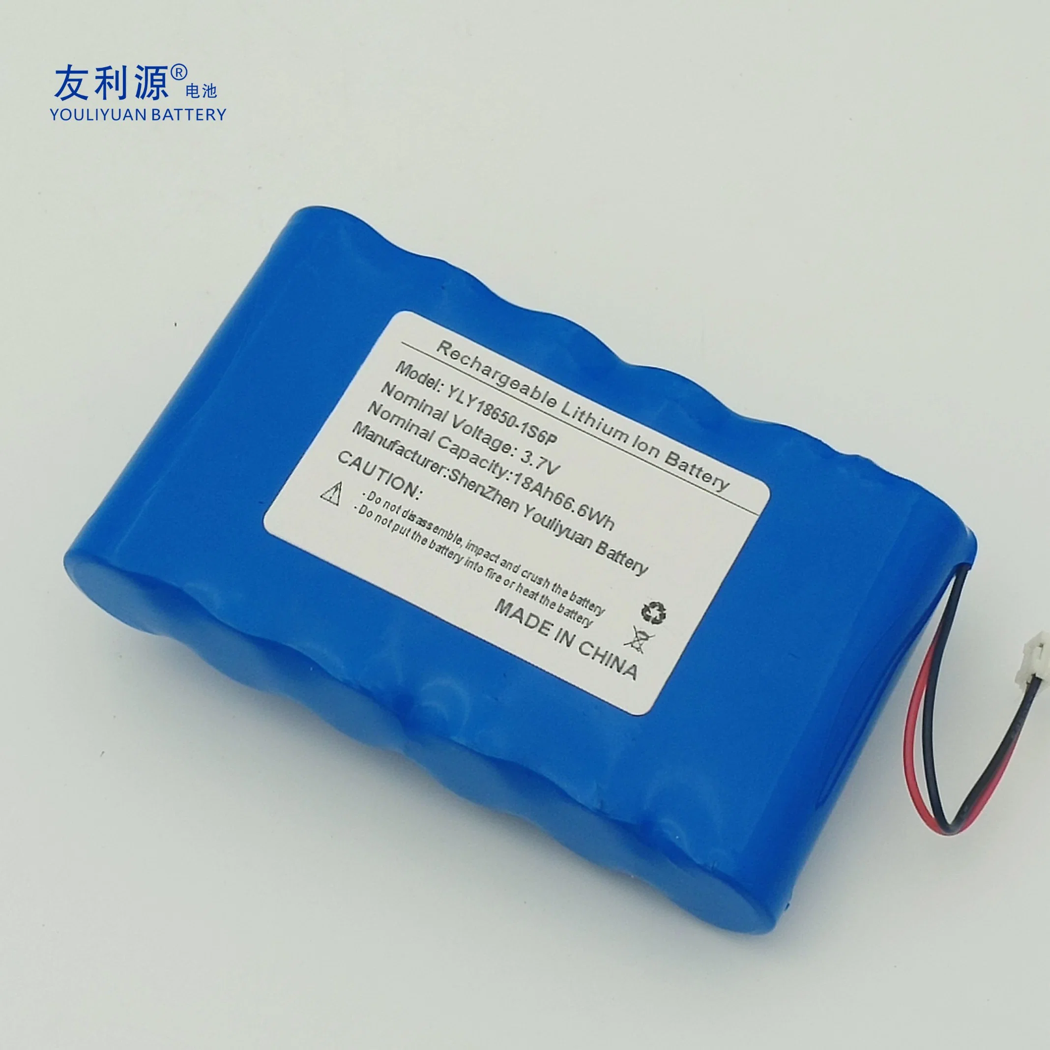 18650 Lithium Battery 3.7V 16.8ah Street Lights Traffic Lamp Battery Solar Energy Storage Battery Pack UPS Battery with BMS and Connector