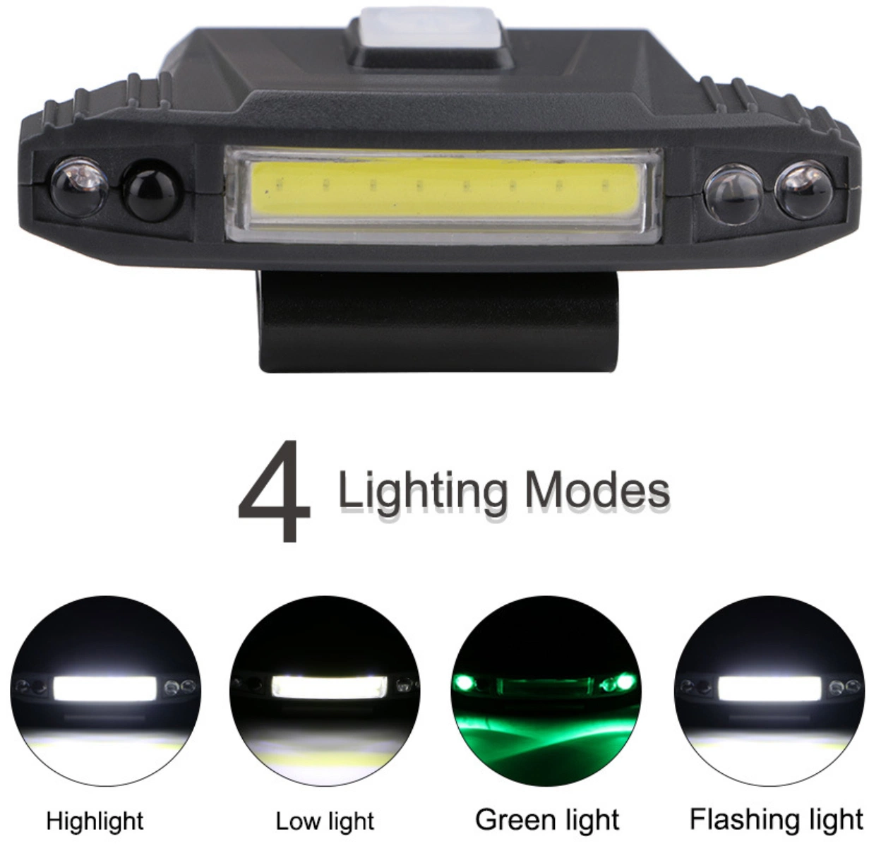 Batería recargable de mazorca con Mini Clip Interruptor del sensor de luz de la tapa