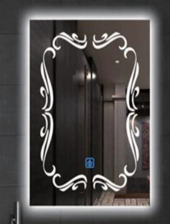 Touch Sensor rahmenlose dekorative Wand montiert Smart Badezimmer Spiegel mit LED-Leuchte