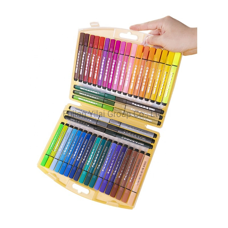 Peintures d'art lavables grande capacité 48 couleurs stylo couleur d'eau Définir pour enfants