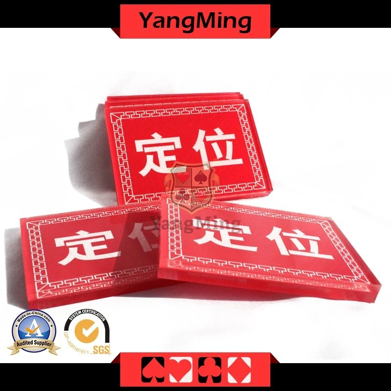 Acrylic Casino Poker Games Dedicated Custom Lace Locate Brand Ym-Le01