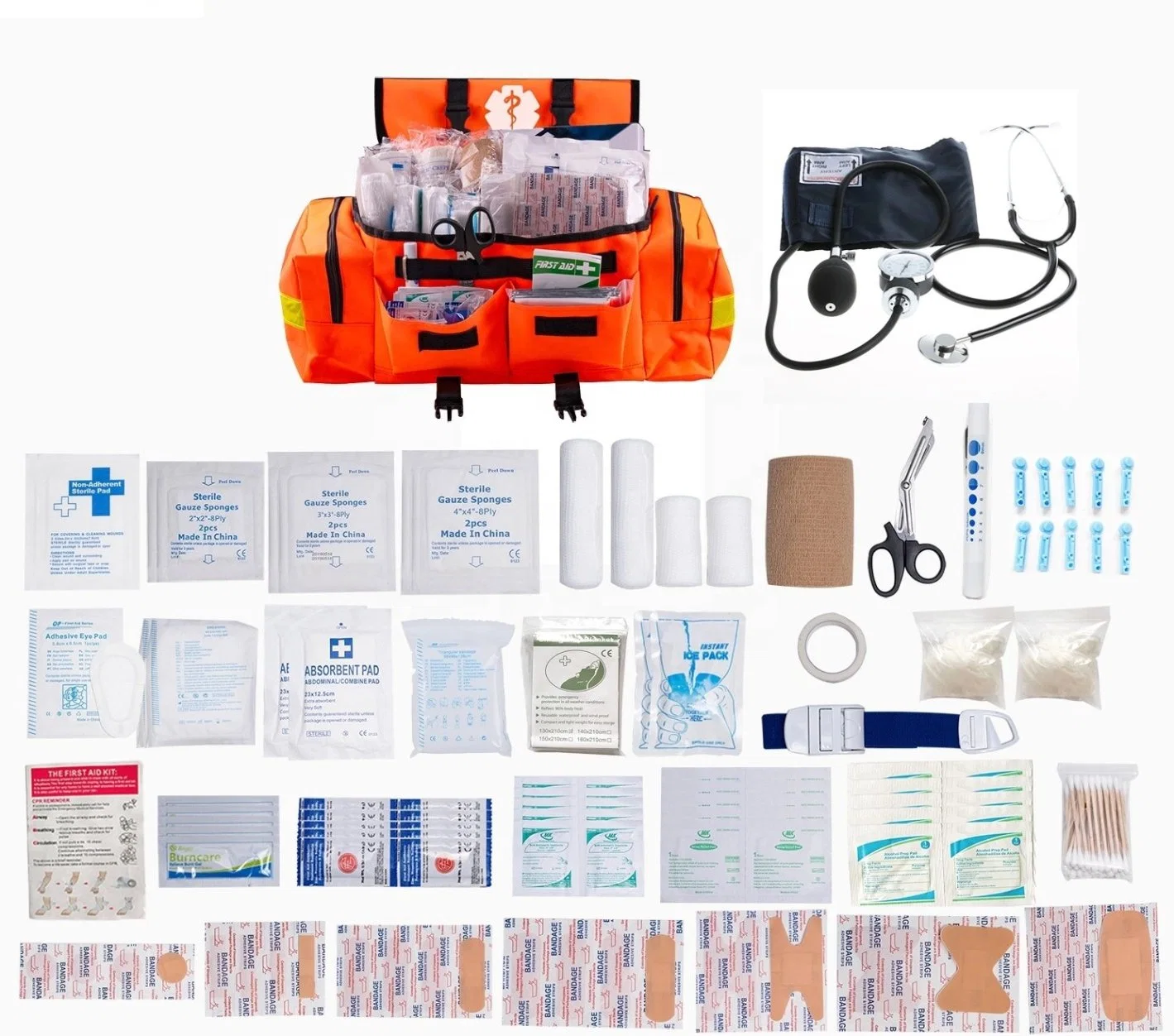 Bolsas de botiquín de primeros auxilios médicos de emergencia Kit de primeros auxilios con los reflectores