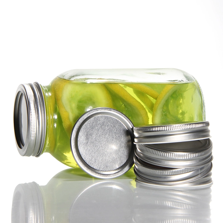 Venta caliente Gold Plata Tinplate Acero inoxidable tapa de boca regular Para Mason Jar