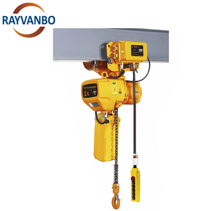 CE Approved 380V Three Phase Fix Trolley Type Electric Chain Hoist with Chain Bag 1ton 5ton 10ton Low Headroom Electric Chain Hoist with Remote Controller