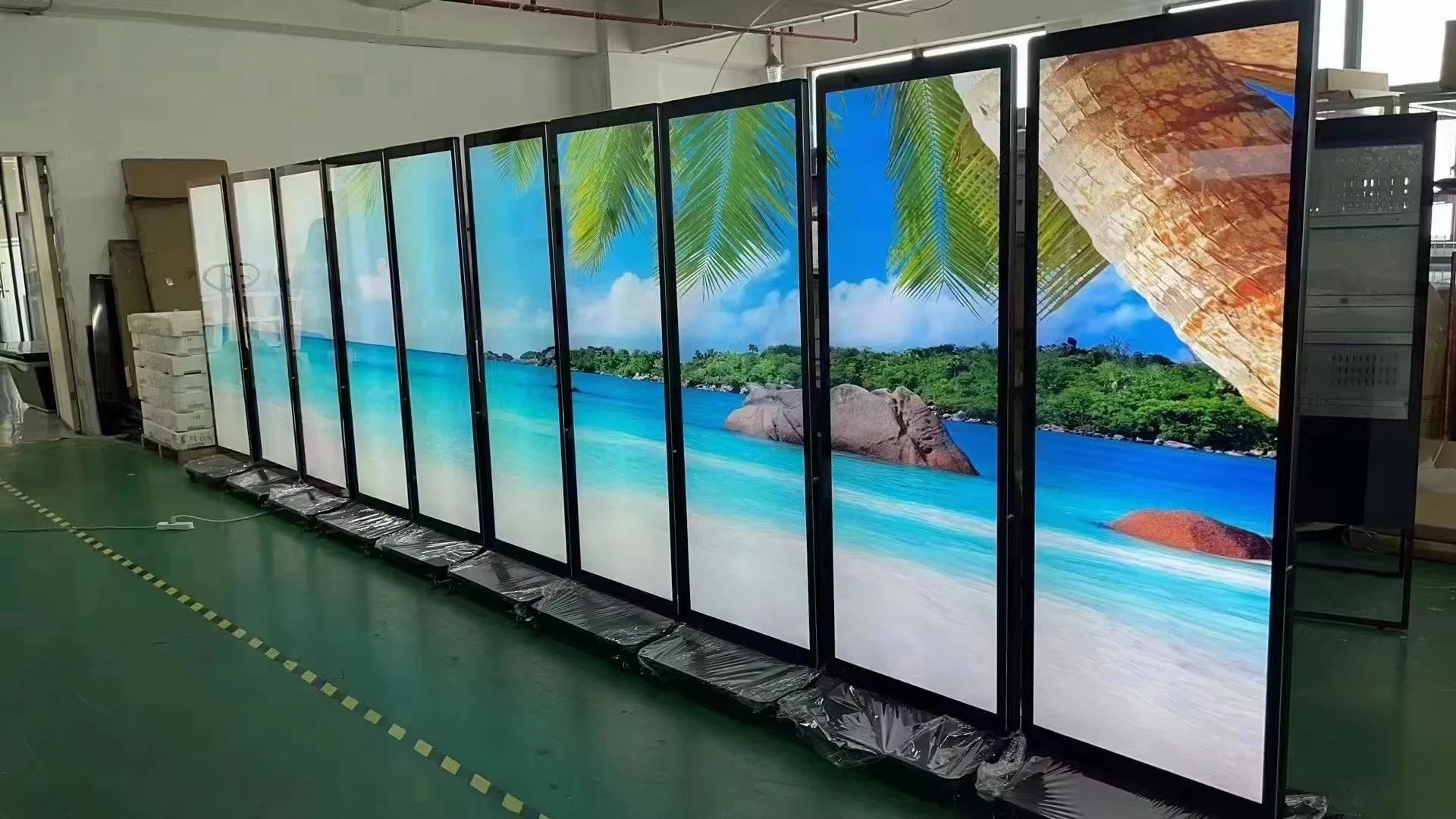 شاشة LCD LED Digital Poster Kiosk Totem رخيصة 75 بوصة لاعب إعلاني