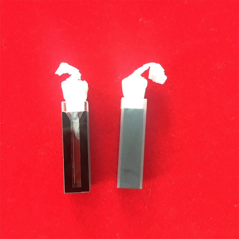 Cuve à quartz à flux biochimique standard résistante à la lumière Mobile Q34 semi-micro verre Cellule avec parois noires