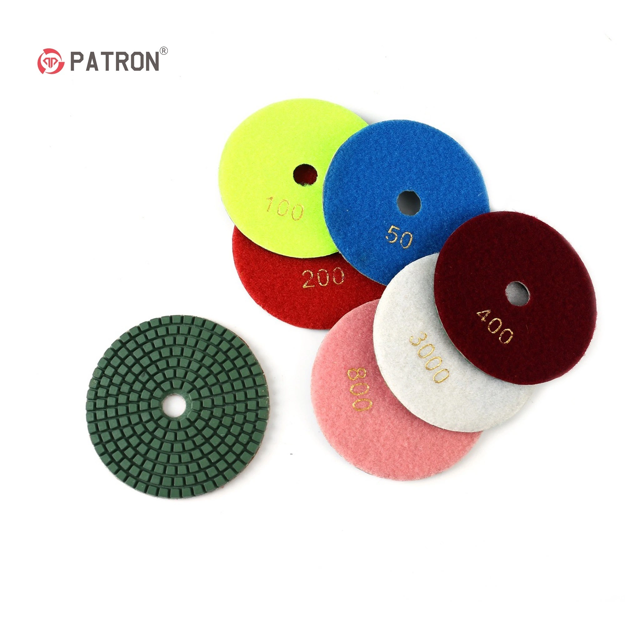 Electroplated Diamond Hand Polishing Pads Sanding Blocks Foam Backing for Tile