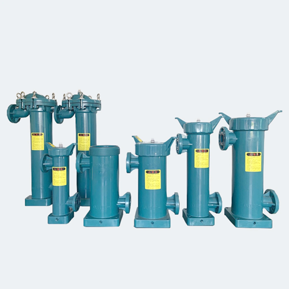 High Flow Rate Plastic PP UPVC Bag Filter Housing for Water Treatment