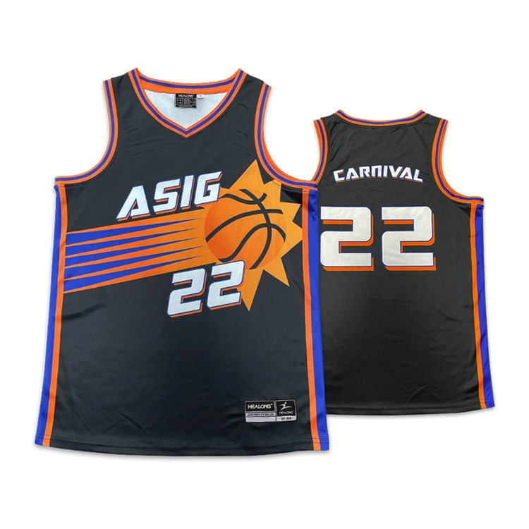 Großhandel/Lieferant Maßgeschneiderte 100% Polyester Mesh Sublimation Schnell Trocken Männer Neueste Design Bedrucktes Basketball Sportswear Basketball Trikot