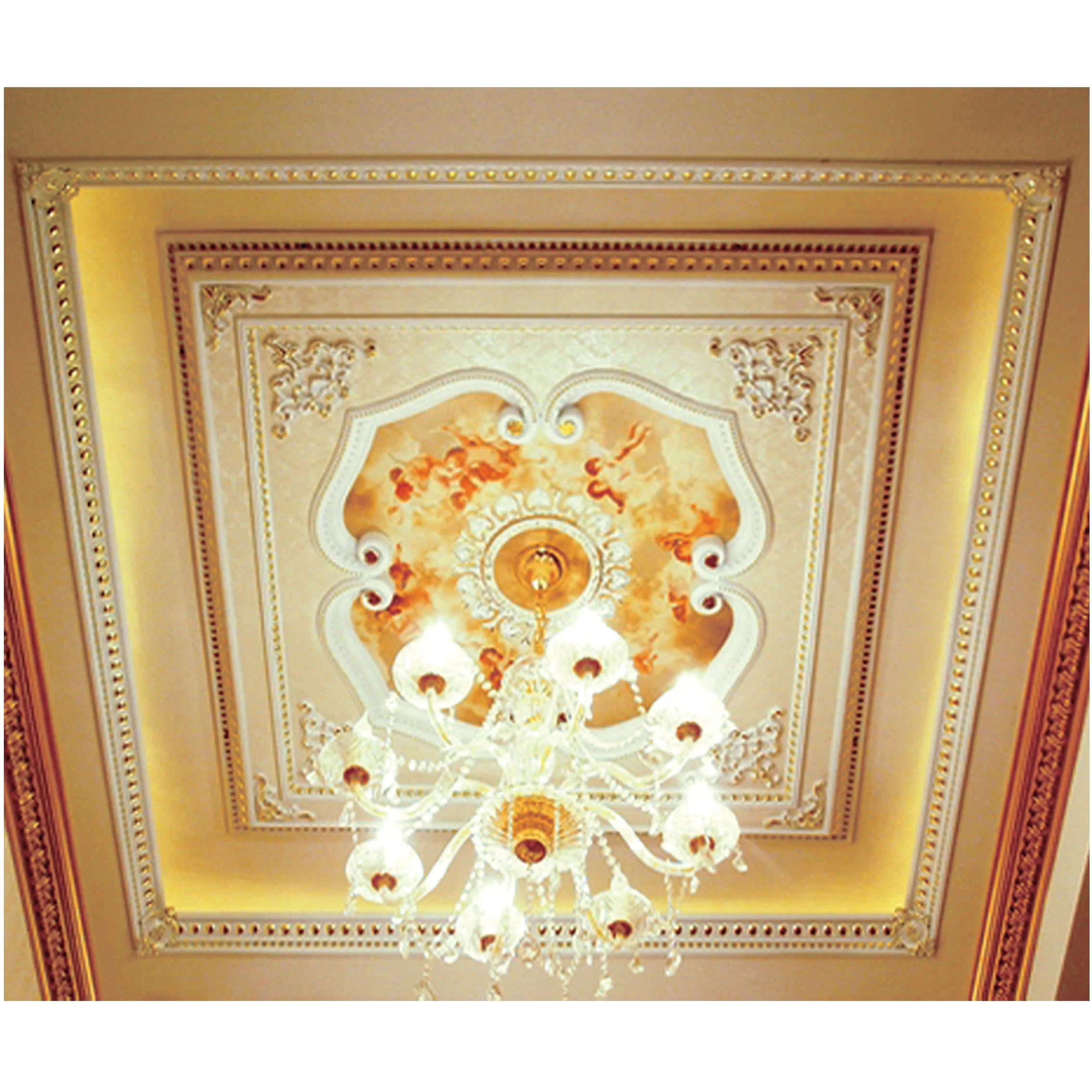 Banruo Promotion Sale Artistic Polygon Polystyrene Decorative Ceiling for House