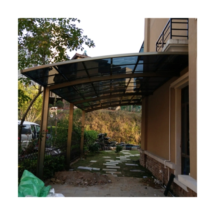 2022 Used Metal Carports Sale New Model Polycarbonate Cantilever Carport with Aluminum Carport